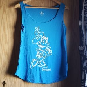 Minnie Mouse blue Embroidered tank